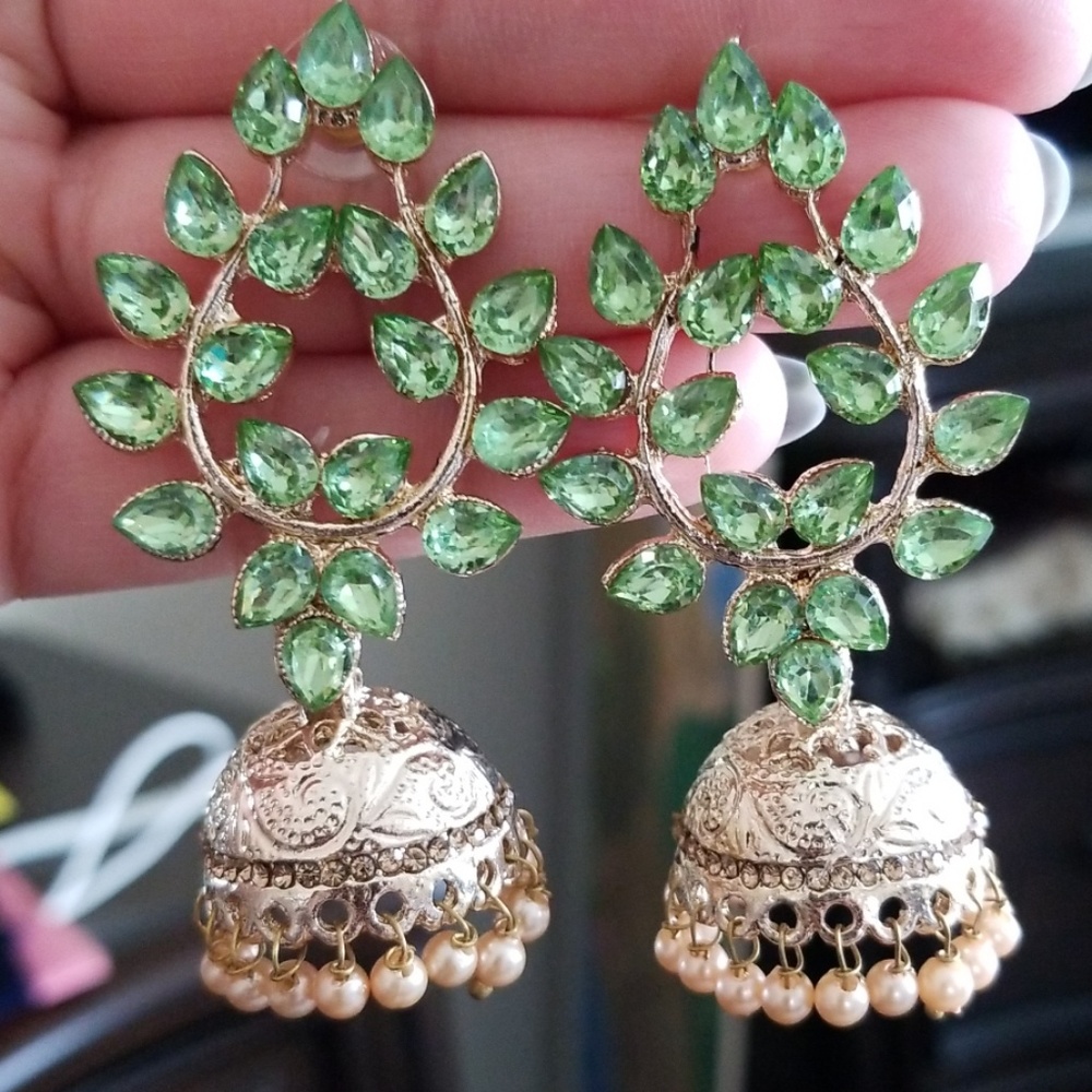 Kundan Jhumki  earrings